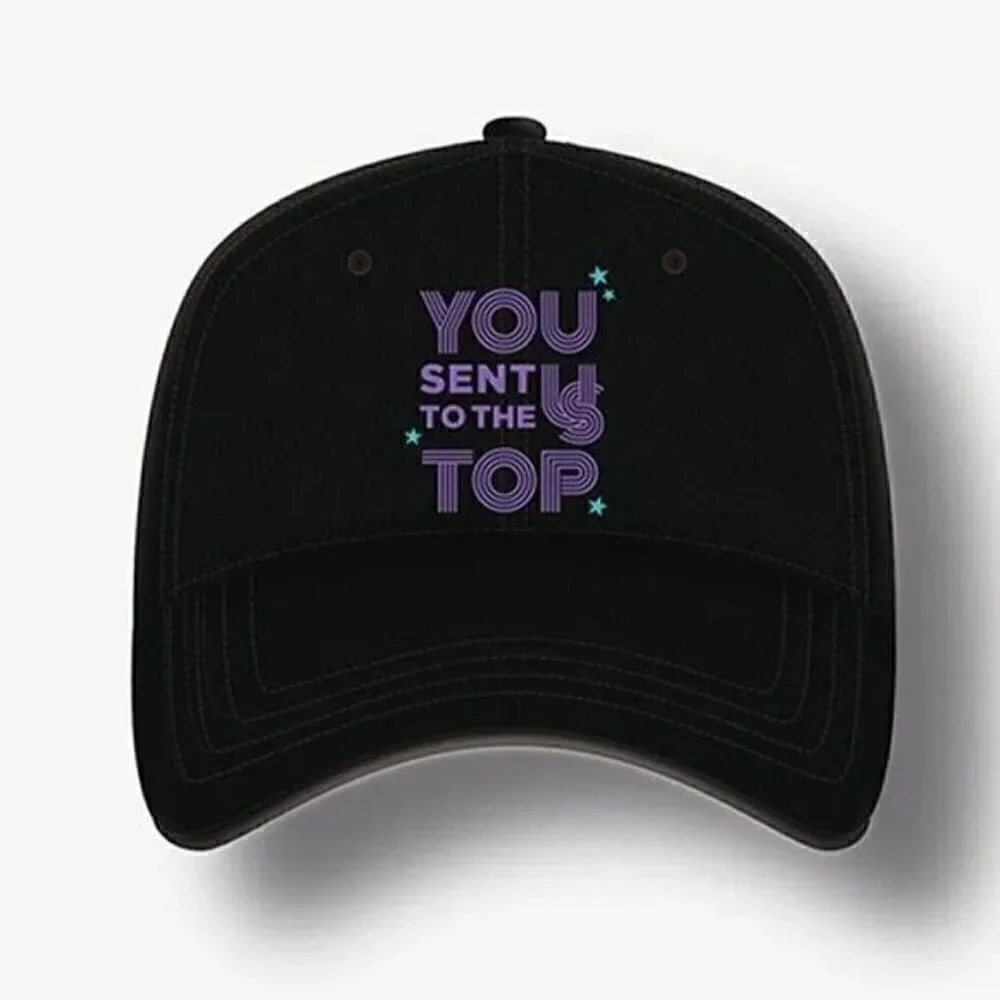 BTS Dynamite Celebration Official Cap Baseball Hat Black You Sent Us To The Top
